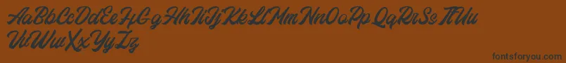 Eastchaft FREE Font – Black Fonts on Brown Background