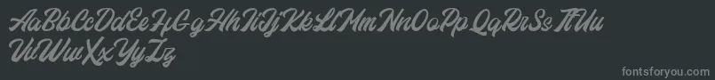 Eastchaft FREE Font – Gray Fonts on Black Background
