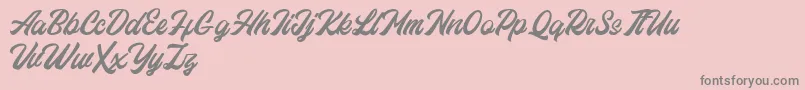 Eastchaft FREE Font – Gray Fonts on Pink Background