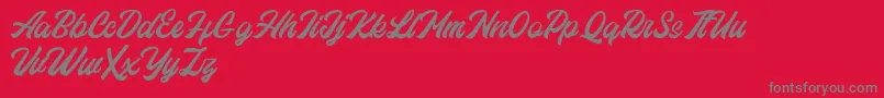 Eastchaft FREE Font – Gray Fonts on Red Background