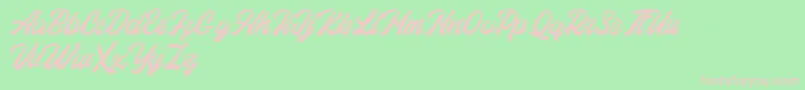 Eastchaft FREE Font – Pink Fonts on Green Background