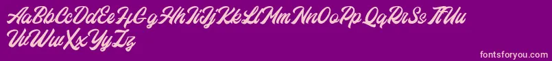 Eastchaft FREE Font – Pink Fonts on Purple Background