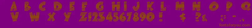 EasterFunbyTom Font – Brown Fonts on Purple Background