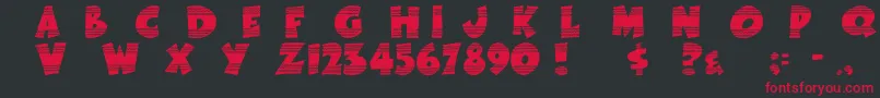 EasterFunbyTom Font – Red Fonts on Black Background