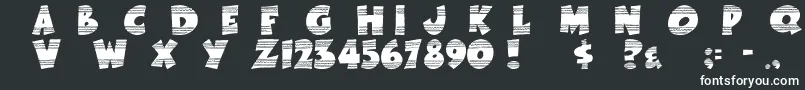 Шрифт EasterFunbyTom – белые шрифты