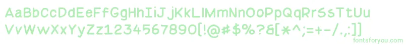 BasicComicalRegularNc-Schriftart – Grüne Schriften