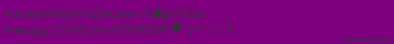 Шрифт eastm    – чёрные шрифты на фиолетовом фоне