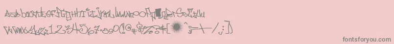 eastm    Font – Gray Fonts on Pink Background