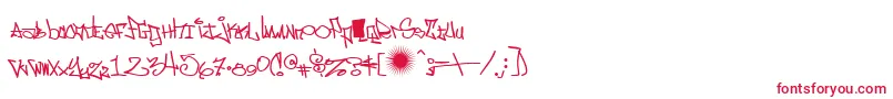 eastm   -Schriftart – Rote Schriften auf weißem Hintergrund