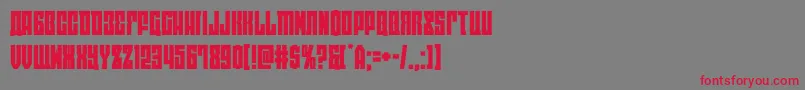 eastwest Font – Red Fonts on Gray Background