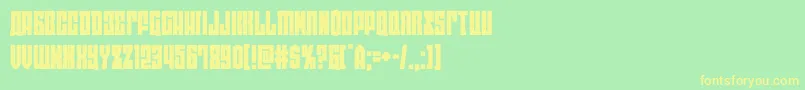 eastwest Font – Yellow Fonts on Green Background