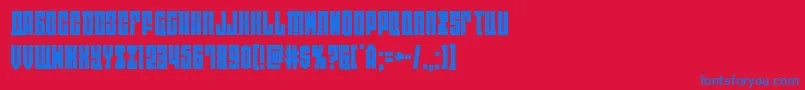eastwest Font – Blue Fonts on Red Background