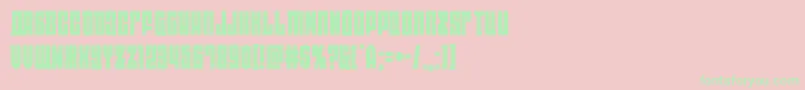 eastwest Font – Green Fonts on Pink Background