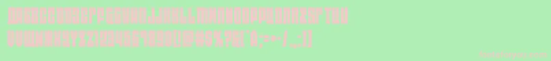 eastwest Font – Pink Fonts on Green Background