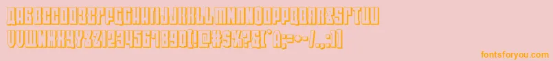 eastwest3d Font – Orange Fonts on Pink Background