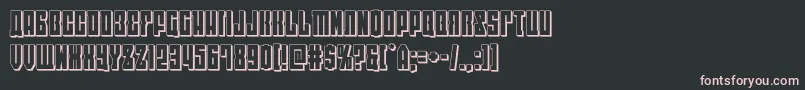 eastwest3d Font – Pink Fonts on Black Background