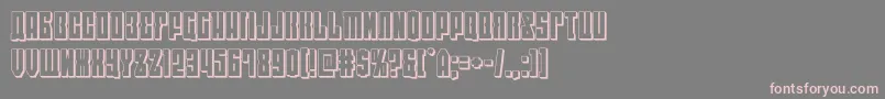 eastwest3d Font – Pink Fonts on Gray Background