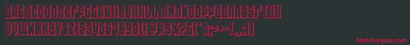 eastwest3d Font – Red Fonts on Black Background