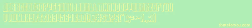 eastwest3d Font – Yellow Fonts on Green Background