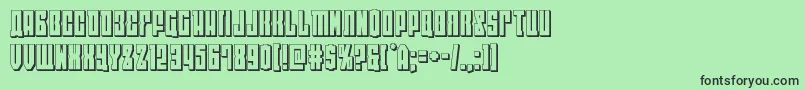 eastwest3d Font – Black Fonts on Green Background