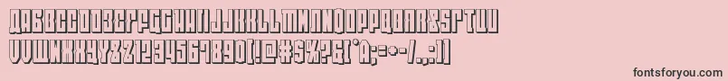 eastwest3d Font – Black Fonts on Pink Background