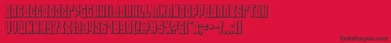 eastwest3d Font – Black Fonts on Red Background