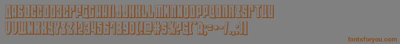 eastwest3d Font – Brown Fonts on Gray Background