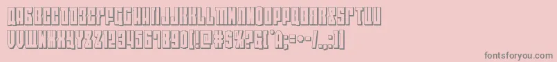 En savoir plus sur la police eastwest3d Police eastwest3d – polices grises sur fond rose