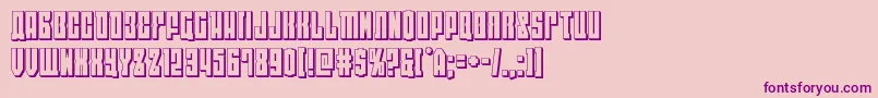 eastwest3d Font – Purple Fonts on Pink Background