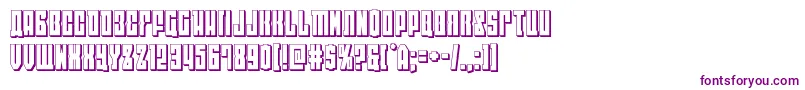 eastwest3d Font – Purple Fonts on White Background
