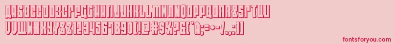 eastwest3d Font – Red Fonts on Pink Background
