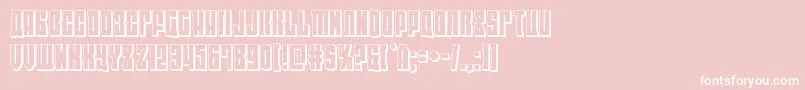 eastwest3d Font – White Fonts on Pink Background