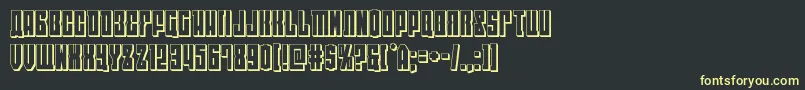 eastwest3d Font – Yellow Fonts on Black Background