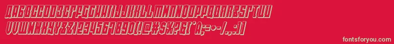 eastwest3dital Font – Green Fonts on Red Background
