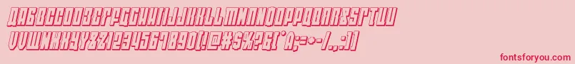 eastwest3dital-Schriftart – Rote Schriften auf rosa Hintergrund