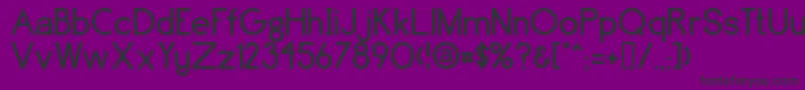 Czcionka Brassfield – czarne czcionki na fioletowym tle