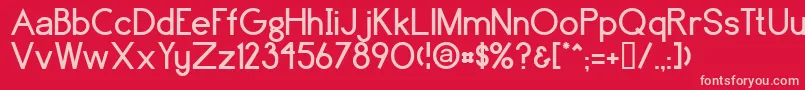 Шрифт Brassfield – розовые шрифты на красном фоне