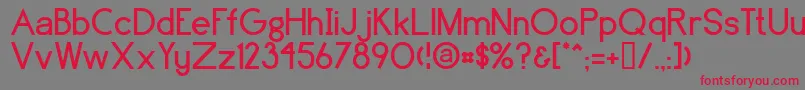 Brassfield Font – Red Fonts on Gray Background