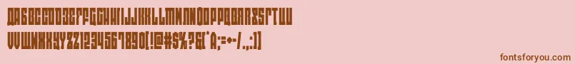 eastwestcond-fontti – ruskeat fontit vaaleanpunaisella taustalla
