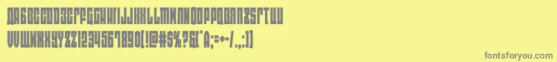 eastwestcond-Schriftart – Graue Schriften auf gelbem Hintergrund