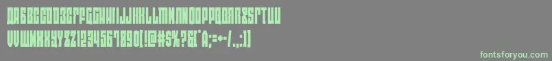 eastwestcond-Schriftart – Grüne Schriften auf grauem Hintergrund