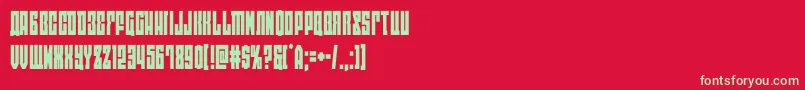 Czcionka eastwestcond – zielone czcionki na czerwonym tle