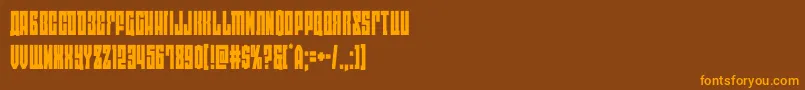 eastwestcond Font – Orange Fonts on Brown Background