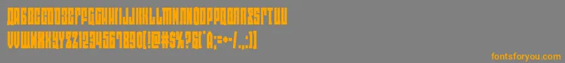 eastwestcond Font – Orange Fonts on Gray Background