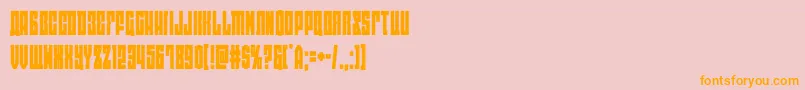 eastwestcond Font – Orange Fonts on Pink Background