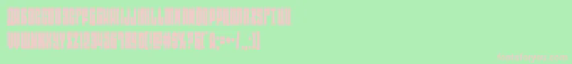 eastwestcond Font – Pink Fonts on Green Background