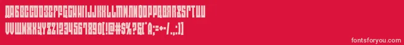 eastwestcond Font – Pink Fonts on Red Background