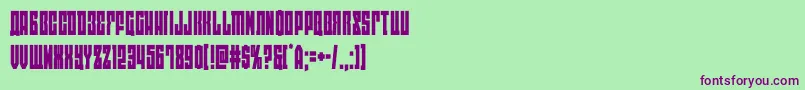 Police eastwestcond – polices violettes sur fond vert