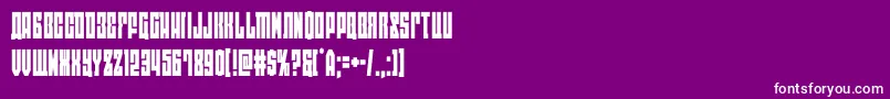 Police eastwestcond – polices blanches sur fond violet
