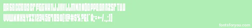 eastwestcond Font – White Fonts on Green Background